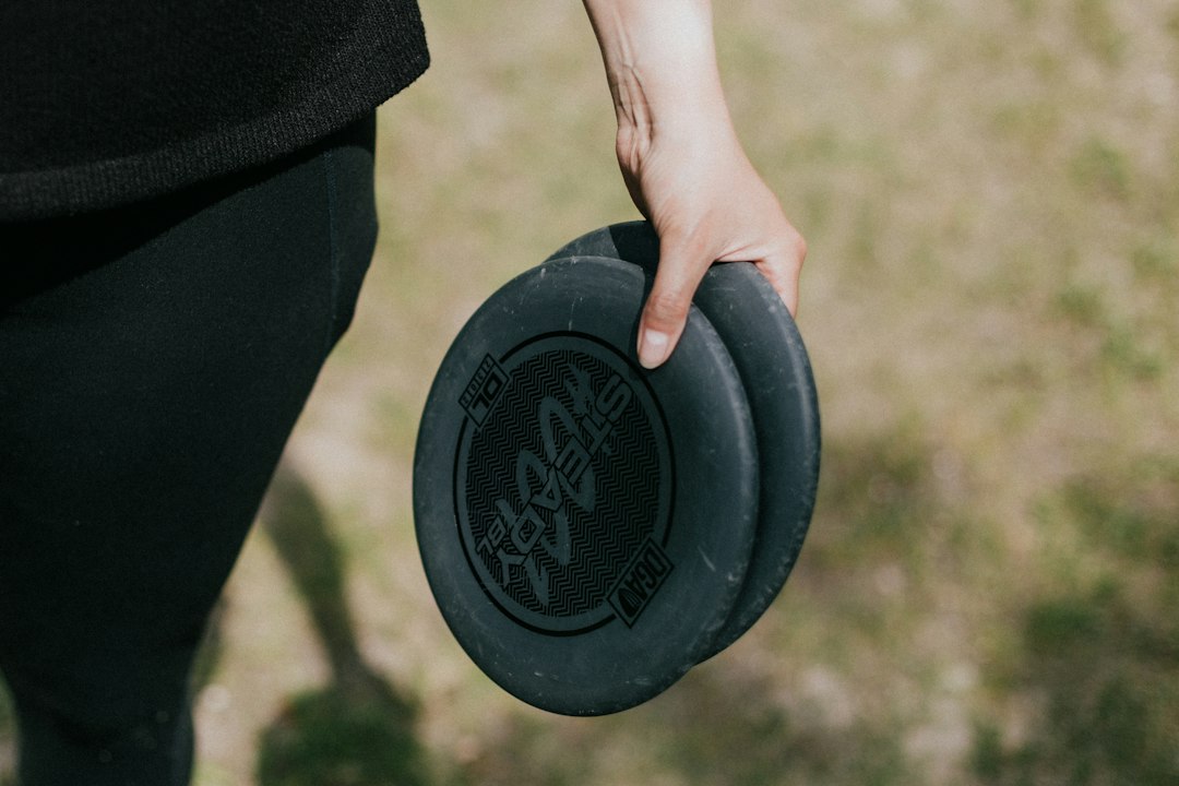 Ultimate frisbee player on a field